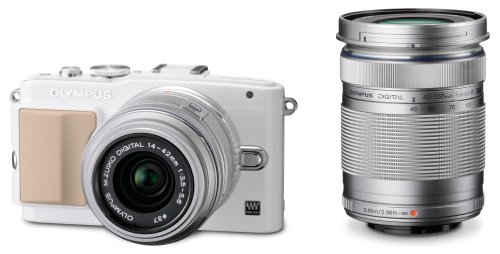 OLYMPUS ミラーレス一眼 PEN Lite E-PL5 ダブルズームキット ホワイト